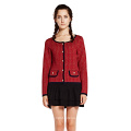 fashion women cashmere cardigan with pocket